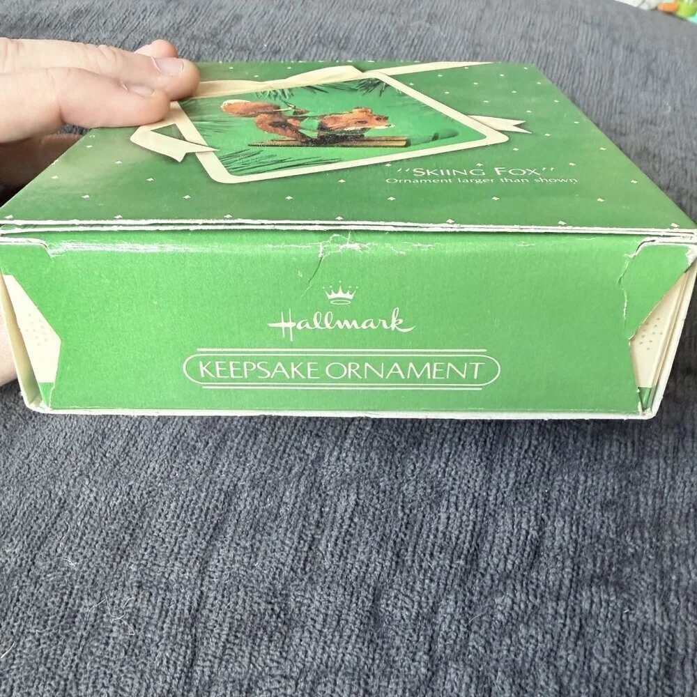 Hallmark 1983 Skiing Fox New In Box Vintage Hallmark Keepsake Ornament